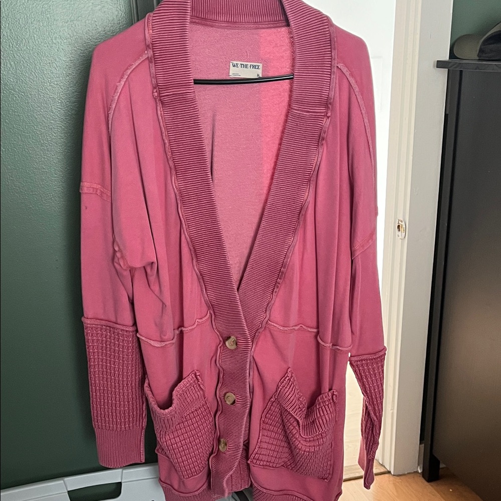 We The Free Rose Cardigan Sweater size M